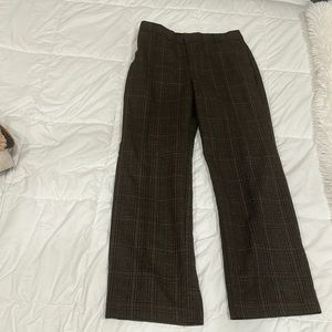 Pants from urban outfitters size 0 dark brown and black print